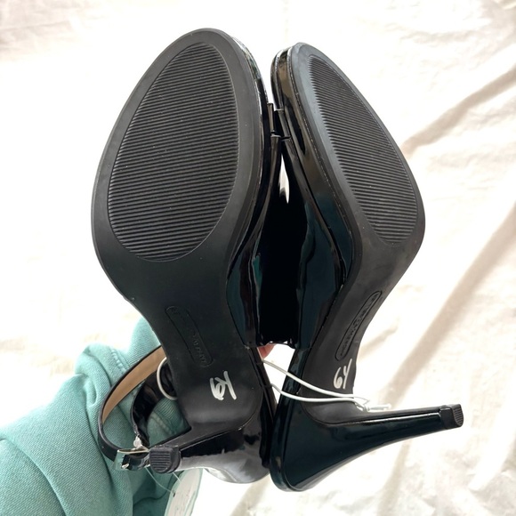 NWT Andrew Geller Women's Black Theola Sandal Pump cone heel.SZ 10 M Brand New - Picture 8 of 15